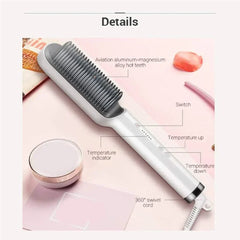 Hair Brush Straightener For Girls Comb Style