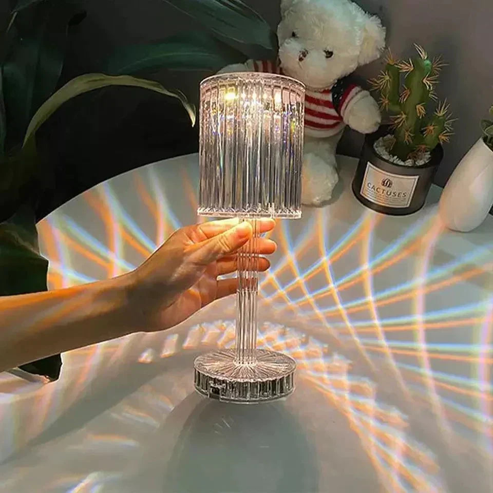 Glass Desk Lamp Modern Crystal Table Lamp